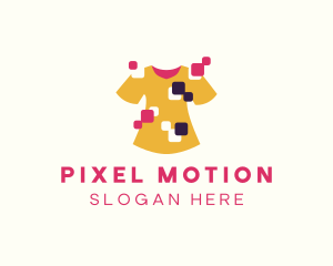 Creative Shirt Pixel logo design