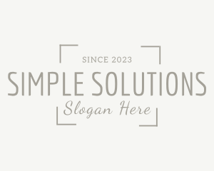 Simple Photography Business logo design