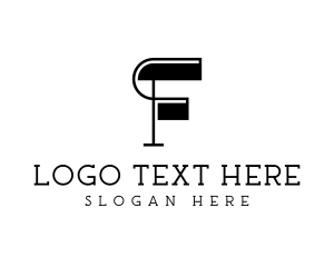 Retro Fashion Clothing Letter F logo