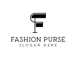 Retro Fashion Clothing Letter F logo design