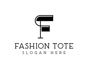 Retro Fashion Clothing Letter F logo design