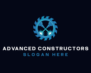 Laser Saw Fabrication logo design