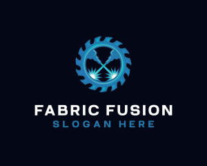 Laser Saw Fabrication logo design