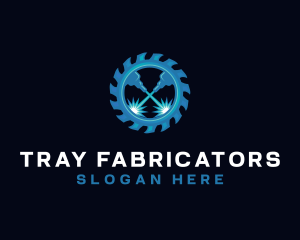 Laser Saw Fabrication logo design