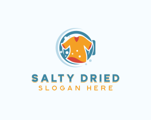 Laundry Washing Shirt logo design