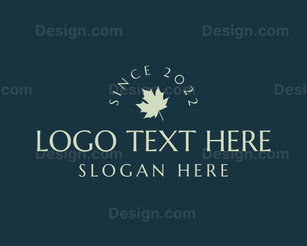 Maple Leaf Wordmark Logo