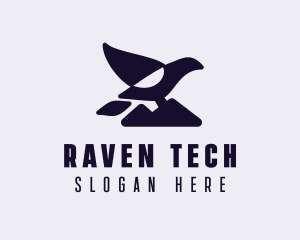 Crow Raven Finch logo design