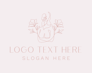 Bare - Floral Sexy Female logo design