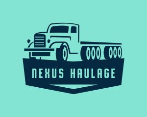 Truck Logistics Transport logo design