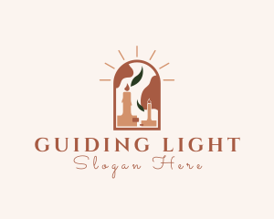 Meditation Wax Candle logo design