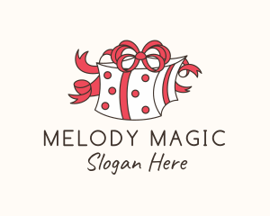 Ribbon Holiday Gift Logo