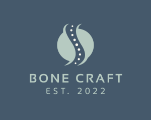 Spine Bone Chiropractor logo design