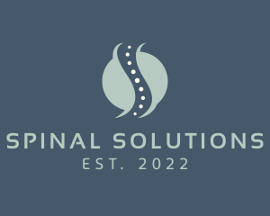 Spine Bone Chiropractor logo design
