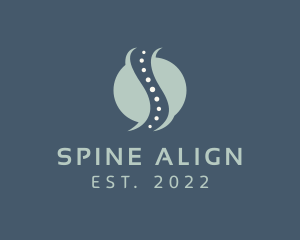 Spine Bone Chiropractor logo design