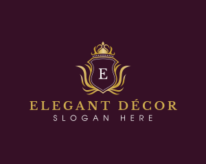 Elegant Luxury Crown logo design