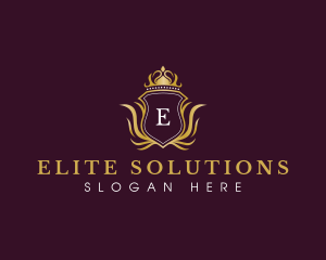 Elegant Luxury Crown logo design