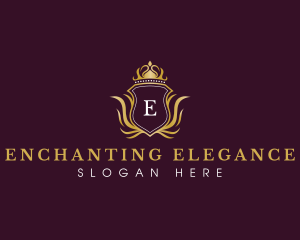 Elegant Luxury Crown logo design