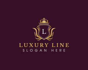 Elegant Luxury Crown logo design