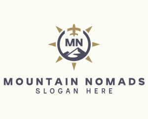 Airplane Mountain Travel logo design