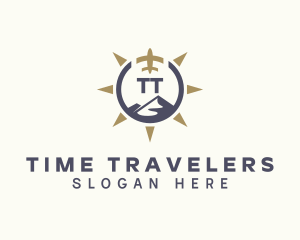 Airplane Mountain Travel logo design