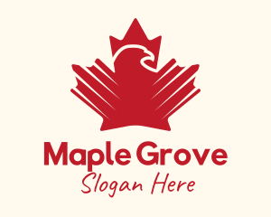Eagle Maple Leaf logo design