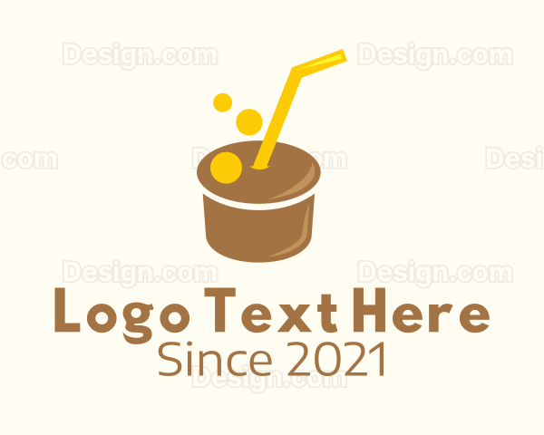 Coffee Drink Capsule Logo