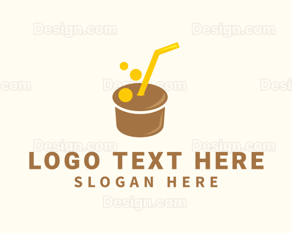 Coffee Drink Capsule Logo