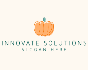 Pumpkin Squash Vegetable Logo