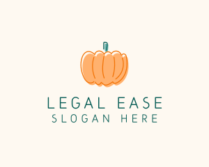 Pumpkin Squash Vegetable Logo