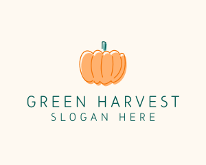 Pumpkin Squash Vegetable logo design
