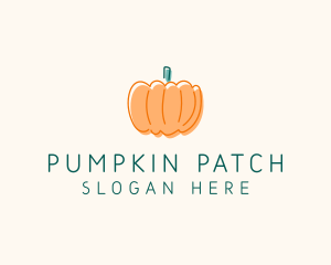 Pumpkin Squash Vegetable logo design