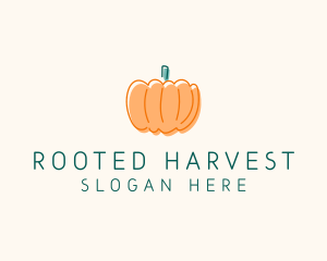 Pumpkin Squash Vegetable logo design