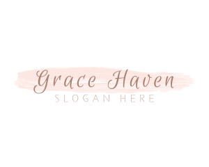 Watercolor Beauty Cursive Logo