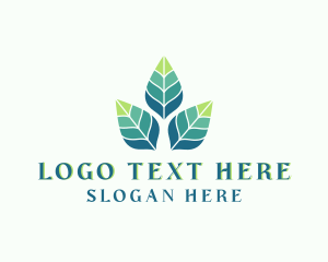 Eco Organic Leaf logo