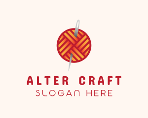 Yarn Thread Knitting logo design