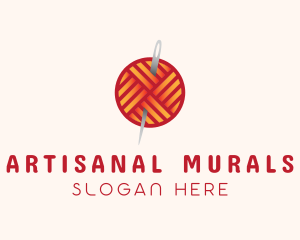 Yarn Thread Knitting logo design