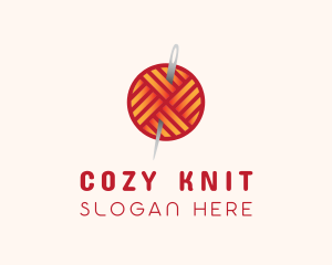 Yarn Thread Knitting logo design
