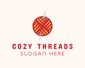 Yarn Thread Knitting logo design