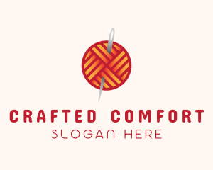 Yarn Thread Knitting logo design