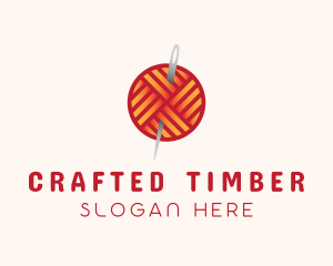 Yarn Thread Knitting logo design