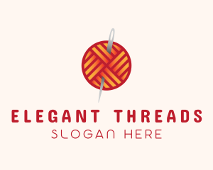 Yarn Thread Knitting logo design