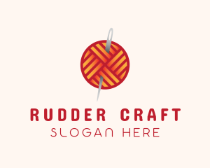 Yarn Thread Knitting logo design