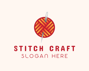 Yarn Thread Knitting logo design