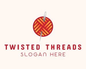 Yarn Thread Knitting logo design