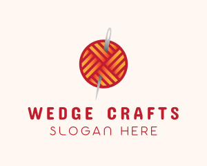 Yarn Thread Knitting logo design