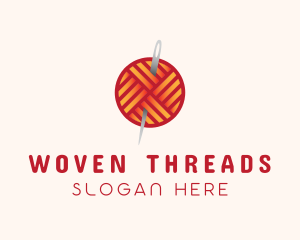 Yarn Thread Knitting logo design