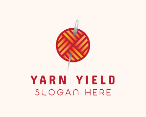 Yarn Thread Knitting logo design