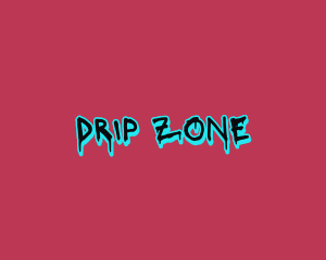 Modern Graffiti Drip logo design