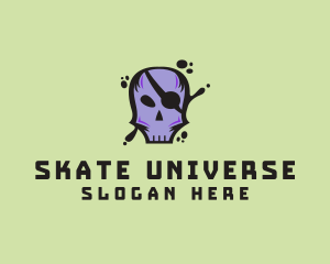 Skull Skate Pirate logo design