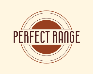 Shooting Target Badge logo design